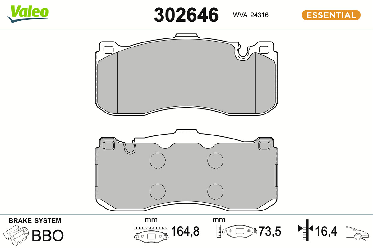 BRAKE PADS FIRST BMW SERIE 1 FR